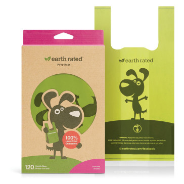 Earth Rated Easy Tie Handle Poop Bags - Lavender Scented - 120