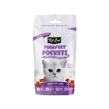 Kit Cat Purrfect Pockets Sensitive Care Cat Treats-60g