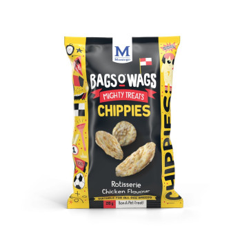  Montego Bags O' Wags Chippies Rotisserie Chicken Dog Treats - 28g