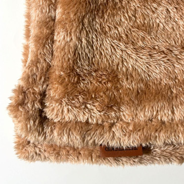Pet Heaven Luxury Fluffy Fleece Double Layer Pet Blanket - Camel