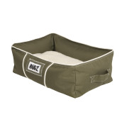 Rogz Lekka 3D Podz Dog Bed-Olive/Natural