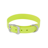 Red Dingo Vivid PVC Dog Collar-Lime
