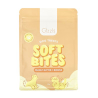 Gizzls Soft Bites Peanut Butter & Banana Dog Chews - 150g