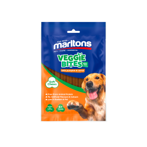 Marltons Veggie Bites Pumpkin & Carrot Dog Treats-100g