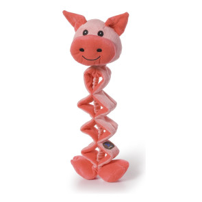 Charming Pets Zip Zagger Plush Dog Toy