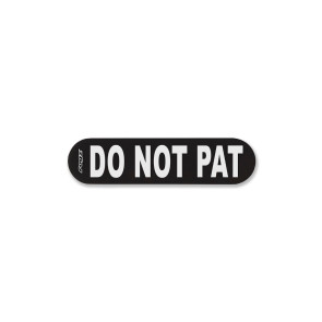 Rogz Personalised Pre-Made Velcro Dog Harness Badge - Do Not Pat