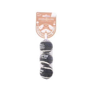 Dog's Life Small Black Tennis Balls - Pack of 3