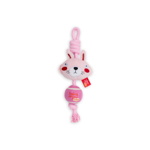 Dog's Life TKM Rope Tennis Ball Dog Toy - Rabbit