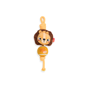 Dog's Life TKM Rope Tennis Ball Dog Toy - Lion